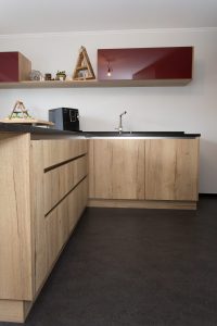 Küche Holzdekor Konzeptsaal Schreinerei Luxembourg