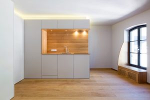 Küche klein Konzeptsaal Schreinerei Luxembourg
