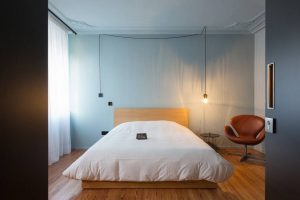 Hotel Schlafen Bett Holzdekor Konzeptsaal Schreinerei Luxembourg