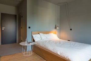 Hotel Bett Holzdekor Konzeptsaal Schreinerei Luxembourg